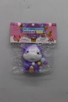 Игрушка-антистресс сквиш "Зверята" 8х5см с помпонами, 4 цвета FX5744