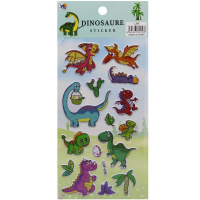 Наклейки 3D "Динозавры" 10х22см 6 видов Y10912-24