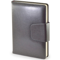 Ежедневник недатированный А5 "Prestige" 320стр., черный, искусственная кожа, магнитная застежка