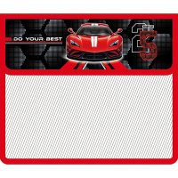 Папка на липучке А5 230х190х90мм "Автоклуб" 2 отделения, пластик ПМ-А5-36