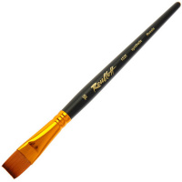 Кисть синтетика под колонок плоская №16 короткая ручка ЖS2-16,05Ж