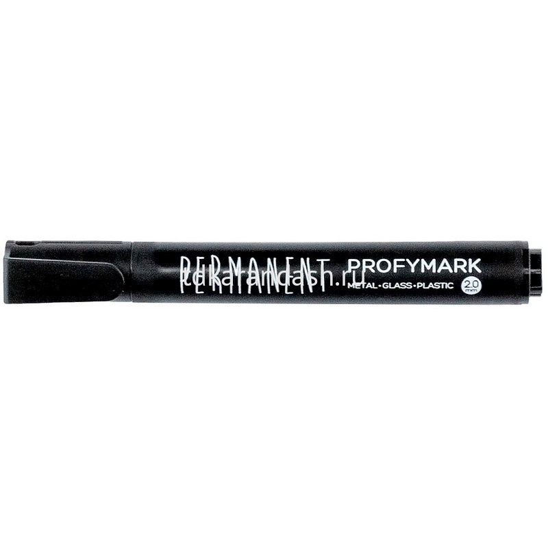Маркер перманентный "Profymark" черный, пулевидный наконечник, толщина ...