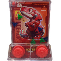 Игра водная "Пинбол. Динозавр" 2 кнопки 13х9,5см красный 10975-24