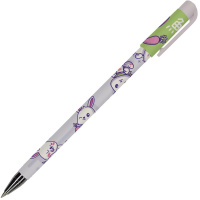 Ручка шариковая "HappyWrite. Kawaii animals. Зайчик" 0,5мм синяя 20-0215/59