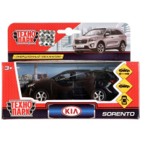 Машина "Kia Sorento Prime" черная, инерционная, металл 12см (открывающиеся двери) SB-17-75-KS-N(BL)-