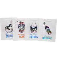 Пакет подарочный "Всё что тебе нужно - это..." 31х42х12см 4 вида 2050-2