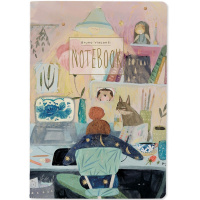 Тетрадь А5 40л клетка "Артпроцесс" прошитый блок матовая ламинация 7-40-001/131