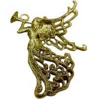 Ёлочное украшение "Ангел" 10х13см золото Y9945-24