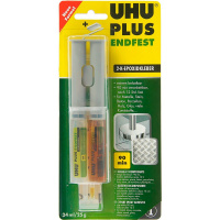 Клей "UHU Plus Endfest" 25гр эпоксидный в шприце 45585