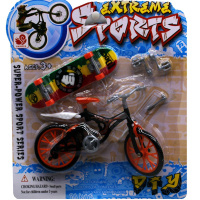 Набор пальчиковый "Фингерборд. Скейтборд и велосипед" пластик 11927-24