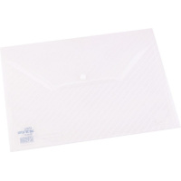 Папка-конверт на кнопке А4 полипропилен 0,18мм прозрачная E5501 Папка-конверт на кнопке А4 полипропилен 0,18мм прозрачная E5501