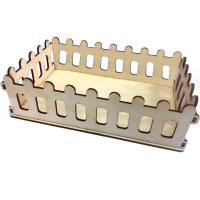 Заготовка для декорирования "Конфетница Забор" 22х14х6,5см фанера 3мм 090016