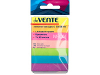 Клейкая закладка бумажная 10х50мм 7цветов по 40л (280л) 2011304