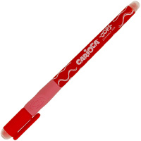 Ручка гелевая "OOPS. Пиши-стирай" 0,7мм красная, резиновый грип, красный корпус 43039/03