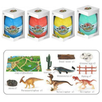 Набор "Динозавр" в яйце 25х17см 4 вида с аксессуарами 2083704/XY01608