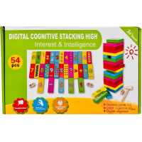 Игра "Дженга" 25,5х16,5х5см, 54 детали, дерево BJ5507