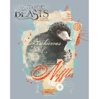 Тетрадь А5 24л клетка "Фантастические твари" на скобе 5 дизайнов 24Т5В1/19750