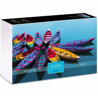 Пазлы 500 эл. "Premium. Legend Impression. Яркие лодки" 48х33см с постером 071311