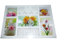 Рамка для фото 28х40см пластик, 5 фотографий, белая Y6485-18