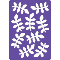 Трафарет д/тиснения "ЛИСТЬЯ" A6 ПВХ арт.FD090034 C34986