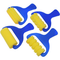 Набор валиков 4шт 4 вида 7см, поролон Y7945-18