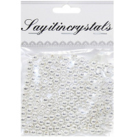 Набор бусин 13х10см, серебро 6мм Y9016-19