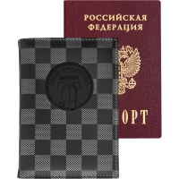 Обложка д/паспорта вертикальная 14х10см "Bear Collection" искусственная кожа с поролоном 1030405