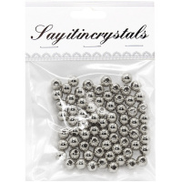 Набор бусин 13х10см, серебро 8мм Y9017-19