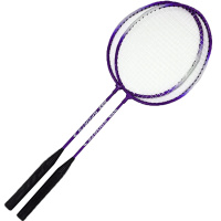 Ракетки для бадминтона 63см, фиолетовые, в чехле 2039-6