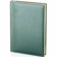 Ежедневник недатированный А5 "Image" 272стр., зеленый, золотой срез, искусственная кожа 3-346/03