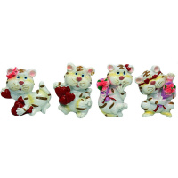 Магнит Тигр с подарком 6,5х5см 4 вида B816