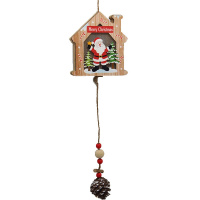 Украшение подвесное Домик 50см светящееся, дерево 3 вида LG-030Y