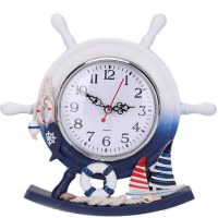 Часы "Штурвал" 22х22см, дерево Y5403-17