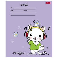 Тетрадь А5 24л клетка "Мак Флаффинс" на скобе 5 дизайнов 24Т5В1/091482