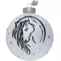 Шар 65мм "Лошадь контурная" в подарочной упаковке КУ-65-254039