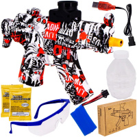 Автомат пневматический 30х14см с аккумулятором, гранатой и очками, пластик (пули) YF1718-2