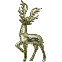 Ёлочное украшение "Олень" 13х9см золото Y9936-24