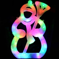 Эл/панно Снеговик 41,5см разноцветное, светодиодное, прозрачный провод, 1 режим Y1435-14