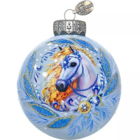 Шар 100мм "Лошадка красивая" в подарочной упаковке КУ-100-254037