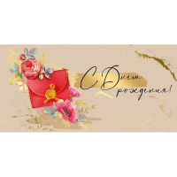 Конверт для денег "С Днем рождения!" 168х84мм 38.980.00