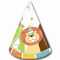 Набор карнав.колпачков "Веселый зоопарк" 6шт F