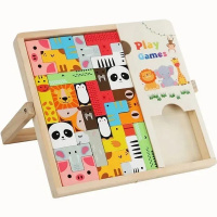 Игра логическая "Тетрис с животными" 27,5х27,5см 26 деталей дерево XJ4116