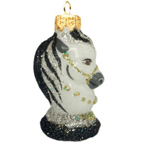 Ёлочное украшение "Шахматный конь 2" h-7см в подарочной упаковке ФУ-293/2