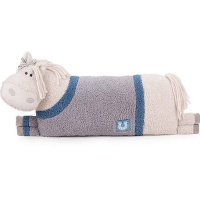 Игрушка-подушка "Лошадка Шанси" 63см светло-серая ЛПШ/23/78-2