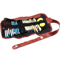 Набор инструментов для моделирования 24шт. металл/дерево в пенале-скрутке Y10784-24