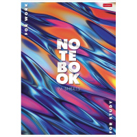 Тетрадь А4 96л линия "Яркие переливы" на скобе, глянцевая ламинация, 3 дизайна 083217