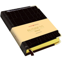 Ежедневник недатированный А5 "Grand croco" 304стр. черный, искусственная кожа с поролоном ЕКП5201520