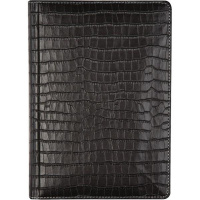 Алфавитная книга А5 "Wild" 128стр, черная, искусственная кожа с поролоном, крем.блок 2030401