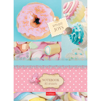 Бизнес-блокнот А6 80л "Маленькие радости" клетка с поролоном 7БЦ 80ББп6В1_16535/047452