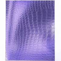 Тетрадь А5 48л клетка Croco фиолетовый бумвинил металлик на скобе 48Т5бвВ1/072793